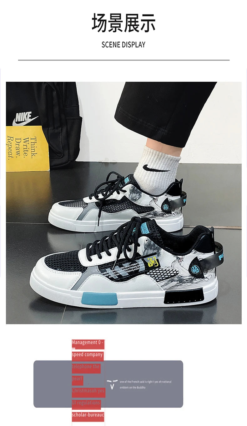 Tênis Masculino Casual Confortável Skate/Running