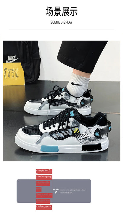 Tênis Masculino Casual Confortável Skate/Running