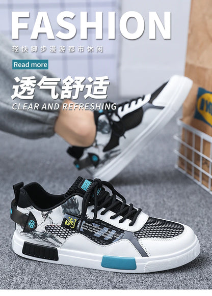 Tênis Masculino Casual Confortável Skate/Running