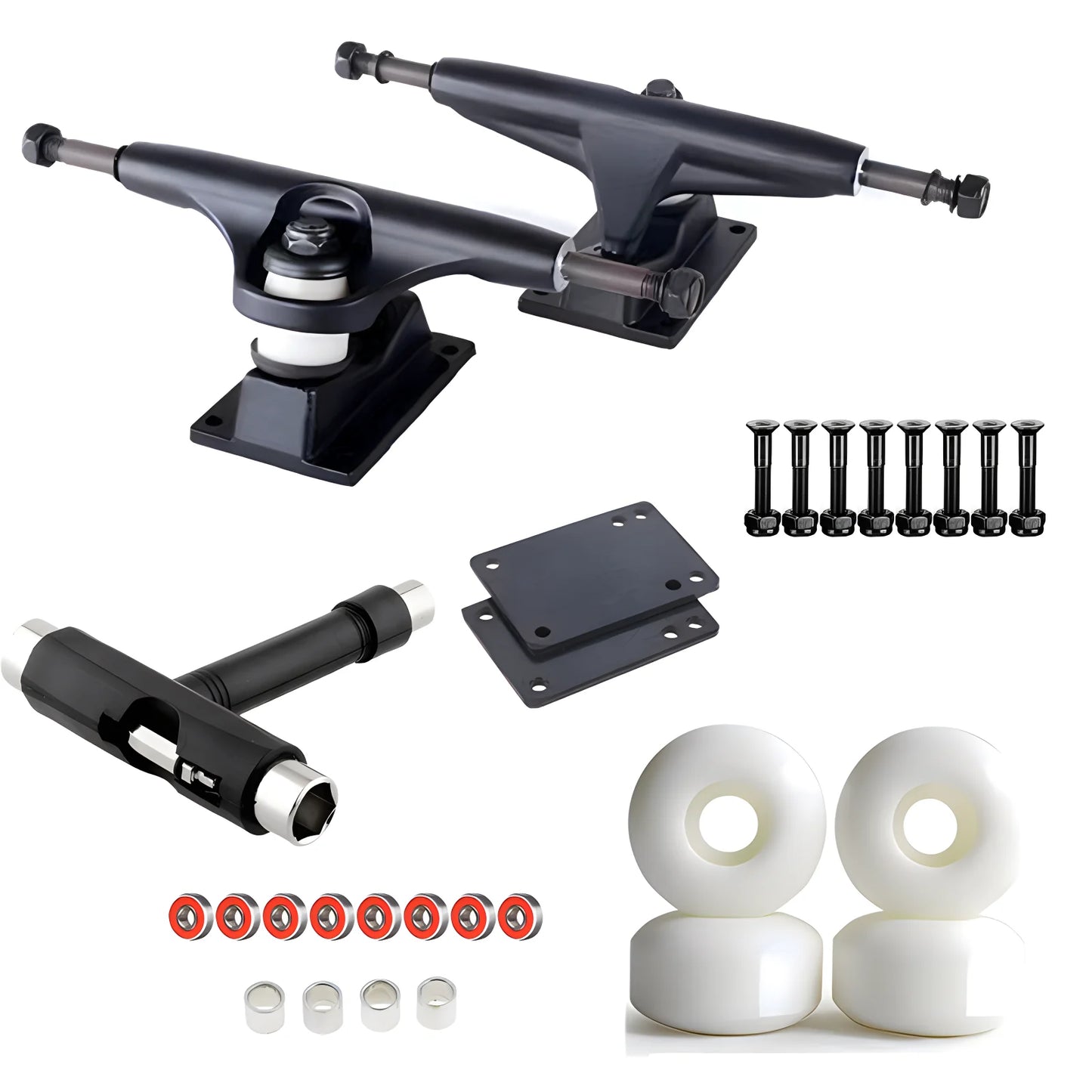 Kit Skate Iniciante Truck 129, Rodas