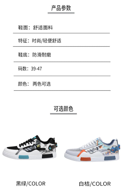 Tênis Masculino Casual Confortável Skate/Running