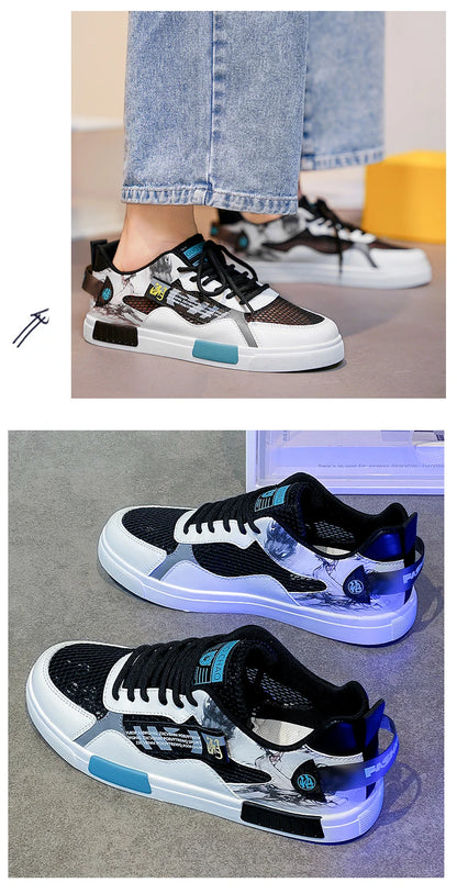 Tênis Masculino Casual Confortável Skate/Running