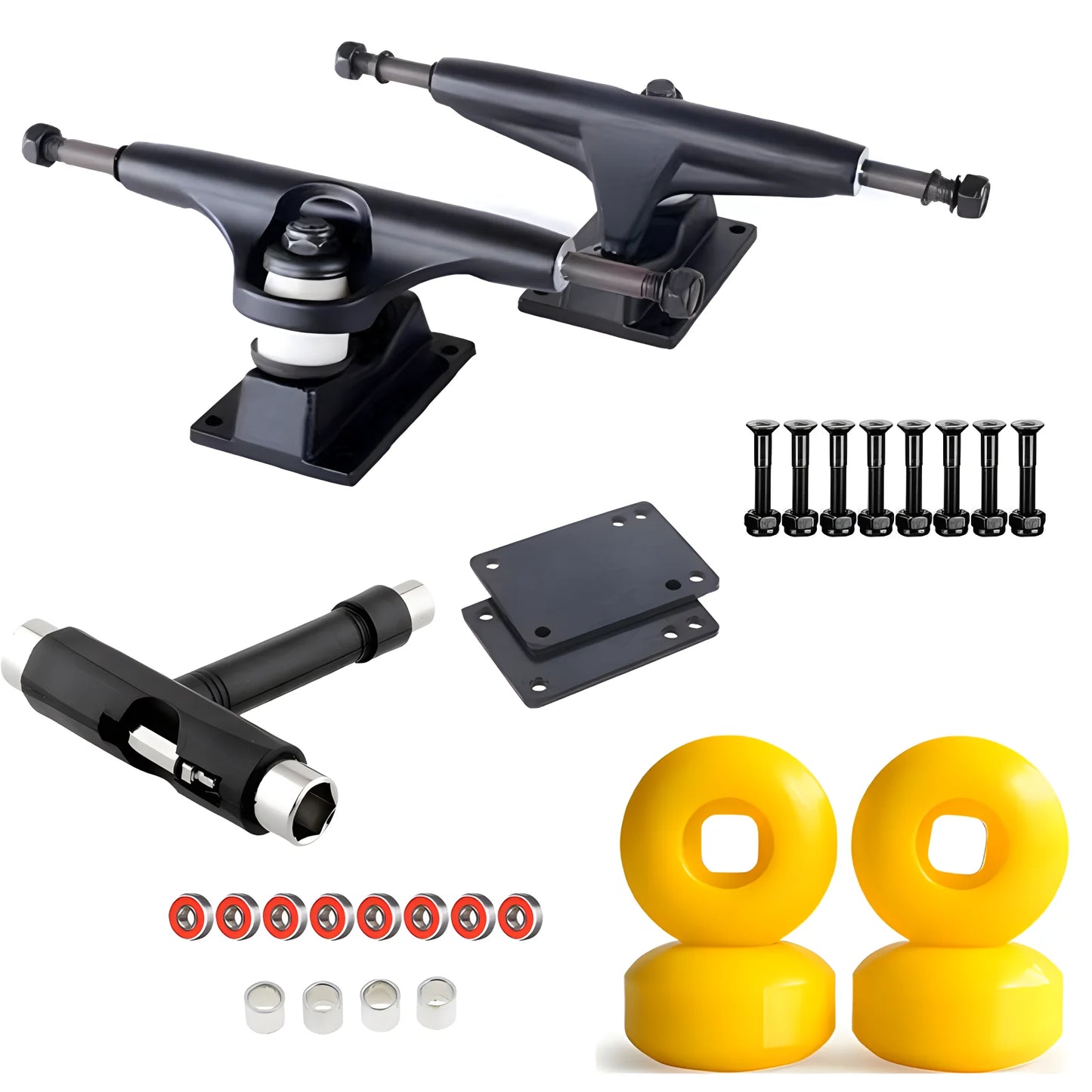 Kit Skate Iniciante Truck 129, Rodas