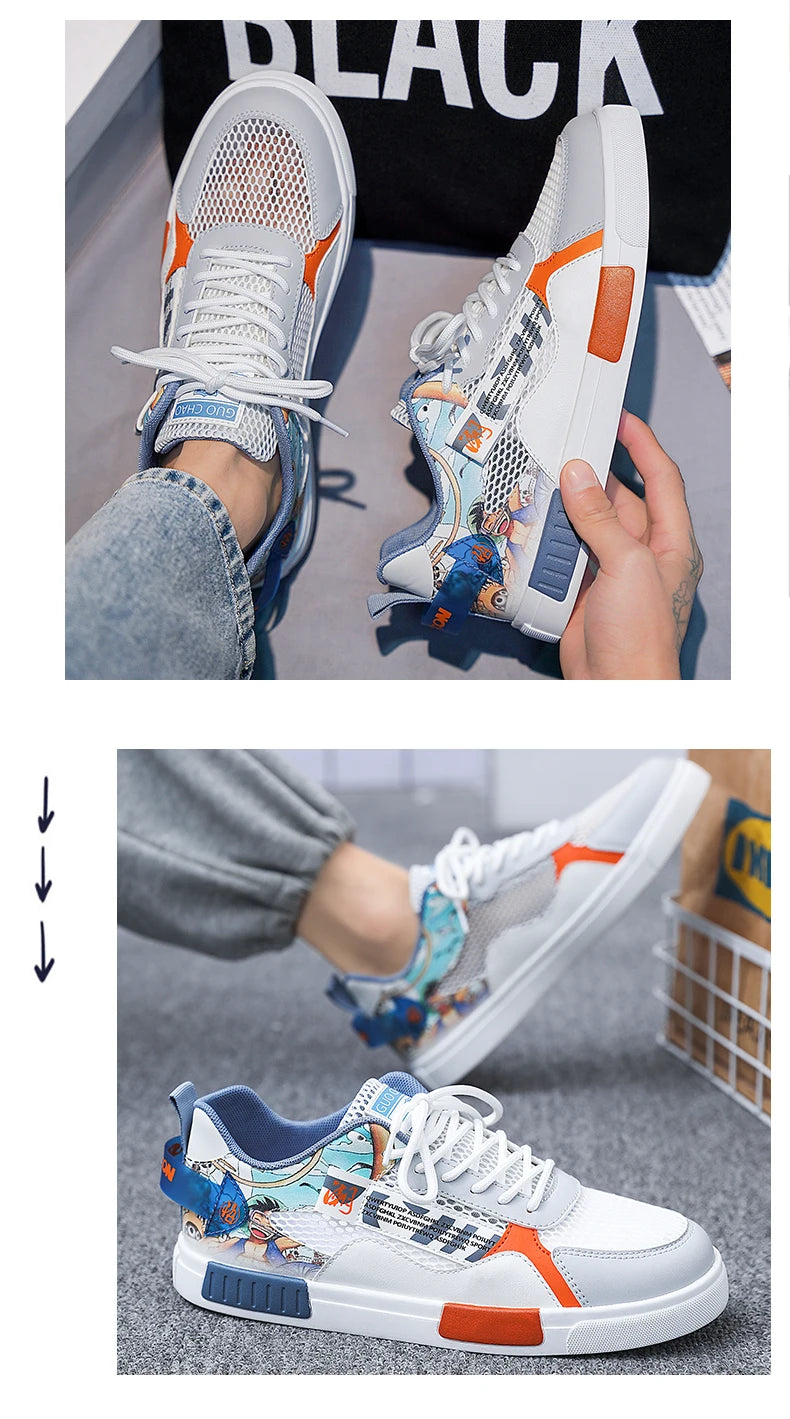 Tênis Masculino Casual Confortável Skate/Running